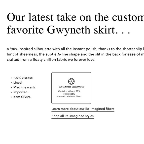 NWOT J.Crew New Gwyneth skirt in chiffon - Picture 6 of 6